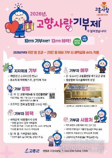 고흥군, 전남체전 현장에서 고향사랑기부제 홍보부스 운영